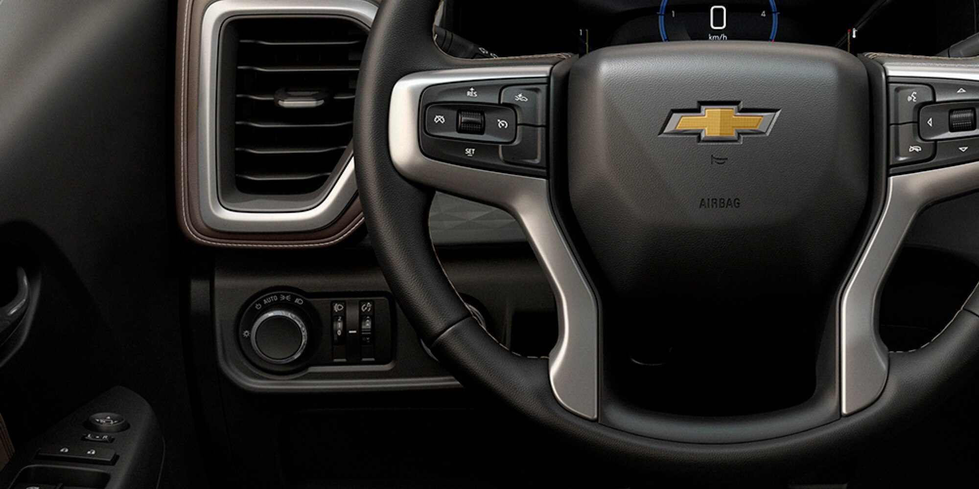 Visão interna da picape S10 Chevrolet